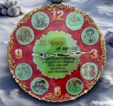 Handcrafted Retirement Special Custom Wall Clock